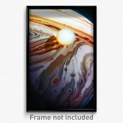 Pixel Art Poster - Fancy Jupiter (8 Bit Psychedelic Trippy Video Game Print)