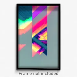 Pixel Art Poster - Glitch Art Independence Day (8 Bit Video Game Print)