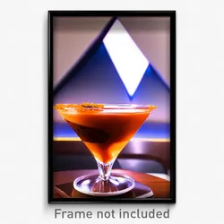 Pixel Art Poster - Triangular Thai Tea (8 Bit Psychedelic Video Game Print)
