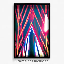 Pixel Art Poster - Triangular American Architecture (8 Bit Video Game Print)