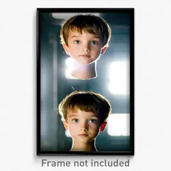 Pixel Art Poster - Adorable Head (8 Bit Psychedelic Trippy Video Game Print)