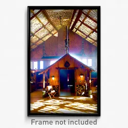 Pixel Art Poster - Dry Lodge (8 Bit Psychedelic Trippy Weird Video Game Print)