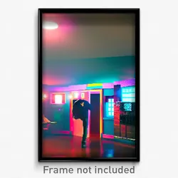 Pixel Art Poster - Upbeat Safehouse (8 Bit Psychedelic Trippy Video Game Print)