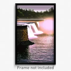 Pixel Art Poster - Fluffy Dam (8 Bit Psychedelic Trippy Weird Video Game Print)
