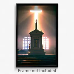 Pixel Art Poster - Noted Tabernacle (8 Bit Psychedelic Trippy Video Game Print)
