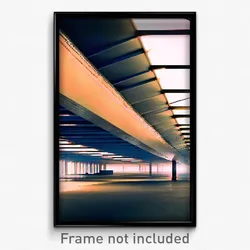 Pixel Art Poster - Spectacular Overhang (8 Bit Psychedelic Video Game Print)