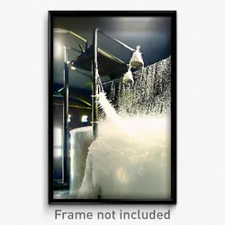 Pixel Art Poster - Frosty Drying Machine (8 Bit Psychedelic Video Game Print)