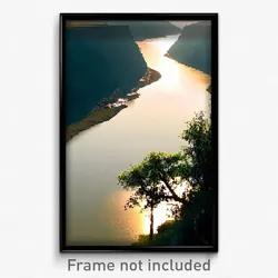 Pixel Art Poster - Flat River (8 Bit Psychedelic Trippy Weird Video Game Print)