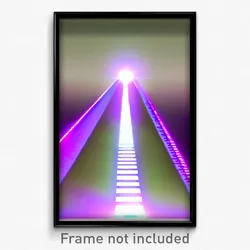 Pixel Art Poster - Shiny Pass (8 Bit Psychedelic Trippy Weird Video Game Print)