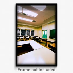 Pixel Art Poster - Extra Large Classroom (8 Bit Psychedelic Video Game Print)