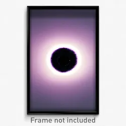 Pixel Art Poster - Electric Black Hole (8 Bit Psychedelic Video Game Print)