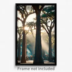 Pixel Art Poster - Notable Savannah (8 Bit Psychedelic Trippy Video Game Print)