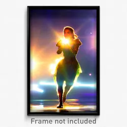 Pixel Art Poster - Dazzling Mere (8 Bit Psychedelic Trippy Video Game Print)