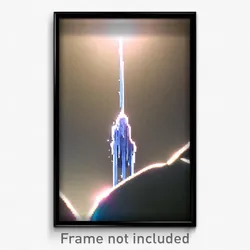 Pixel Art Poster - Fluid Notch (8 Bit Psychedelic Trippy Weird Video Game Print)