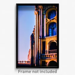 Pixel Art Poster - Mellow Historical Architecture (8 Bit Video Game Print)