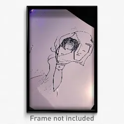 Pixel Art Poster - Secret Drawing (8 Bit Psychedelic Trippy Video Game Print)
