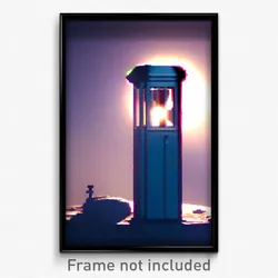 Pixel Art Poster - Cold Post (8 Bit Psychedelic Trippy Weird Video Game Print)