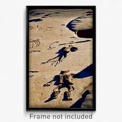 Pixel Art Poster - Active Petroglyphs (8 Bit Psychedelic Video Game Print)