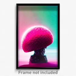 Pixel Art Poster - Rubbery Gambit (8 Bit Psychedelic Trippy Video Game Print)