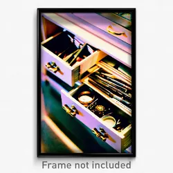 Pixel Art Poster - Detailed Drawer (8 Bit Psychedelic Trippy Video Game Print)