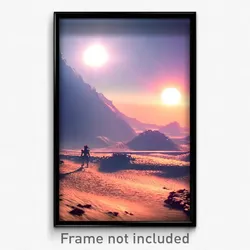 Pixel Art Poster - Infinite Wasteland (8 Bit Psychedelic Video Game Print)