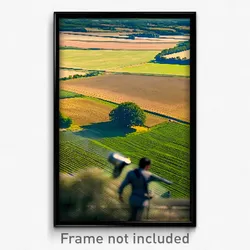Pixel Art Poster - Enormous Fields (8 Bit Psychedelic Trippy Video Game Print)