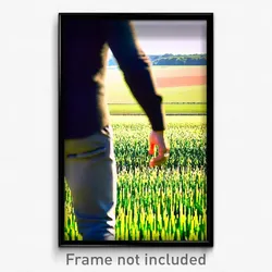 Pixel Art Poster - Flawless Fields (8 Bit Psychedelic Trippy Video Game Print)