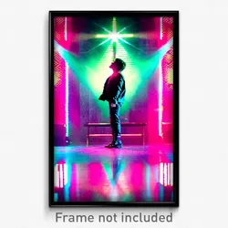 Pixel Art Poster - Crazy Parish (8 Bit Psychedelic Trippy Video Game Print)