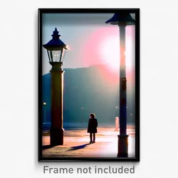 Pixel Art Poster - Silent Post (8 Bit Psychedelic Trippy Weird Video Game Print)
