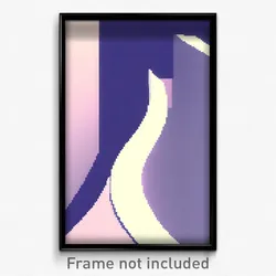 Pixel Art Poster - Wavy Corner (8 Bit Psychedelic Trippy Weird Video Game Print)