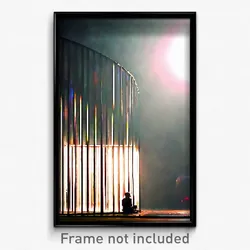 Pixel Art Poster - Stimulating Shelter (8 Bit Psychedelic Video Game Print)