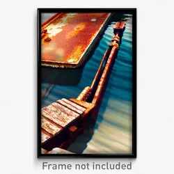 Pixel Art Poster - Rusty Berth (8 Bit Psychedelic Trippy Weird Video Game Print)