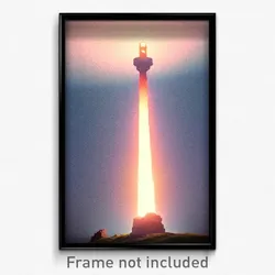 Pixel Art Poster - Incredible Beacon (8 Bit Psychedelic Trippy Video Game Print)