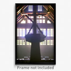 Pixel Art Poster - Perfect Granary (8 Bit Psychedelic Trippy Video Game Print)