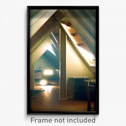 Pixel Art Poster - Tidy Attic (8 Bit Psychedelic Trippy Weird Video Game Print)