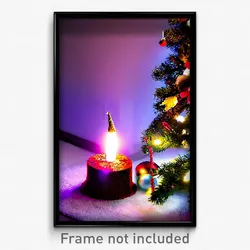 Pixel Art Poster - Unnatural Christmas (8 Bit Psychedelic Video Game Print)