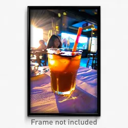 Pixel Art Poster - Old Fashioned Thai Tea (8 Bit Psychedelic Video Game Print)