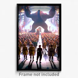 Pixel Art Poster - Colossal Menagerie (8 Bit Psychedelic Video Game Print)