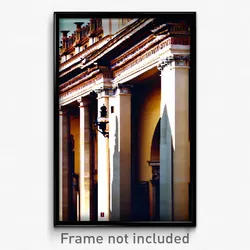 Pixel Art Poster - Grand Italian Architecture (8 Bit Video Game Print)