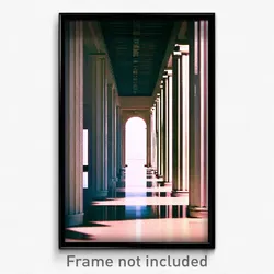 Pixel Art Poster - Clean Colonnade (8 Bit Psychedelic Trippy Video Game Print)