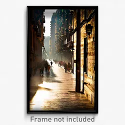 Pixel Art Poster - Dirty Barcelona (8 Bit Psychedelic Trippy Video Game Print)