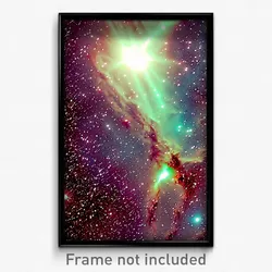 Pixel Art Poster - Murky Nebula (8 Bit Psychedelic Trippy Video Game Print)