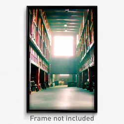 Pixel Art Poster - Exotic Warehouse (8 Bit Psychedelic Trippy Video Game Print)