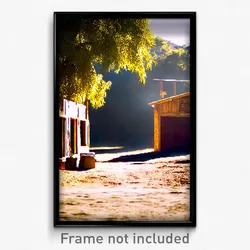 Pixel Art Poster - Rough Ranch (8 Bit Psychedelic Trippy Weird Video Game Print)