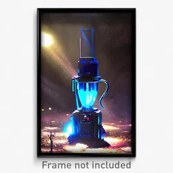 Pixel Art Poster - Cavernous Blender (8 Bit Psychedelic Trippy Video Game Print)