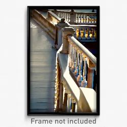 Pixel Art Poster - Measly Balustrade (8 Bit Psychedelic Trippy Video Game Print)