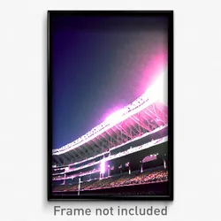 Pixel Art Poster - Authentic Stadium (8 Bit Psychedelic Trippy Video Game Print)