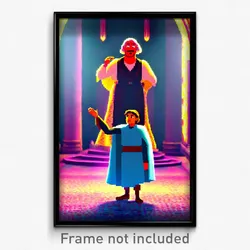 Pixel Art Poster - Animated Balistraria (8 Bit Psychedelic Video Game Print)