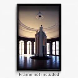 Pixel Art Poster - Monumental Manor (8 Bit Psychedelic Trippy Video Game Print)