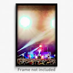 Pixel Art Poster - Electric Music Festival (8 Bit Psychedelic Video Game Print)